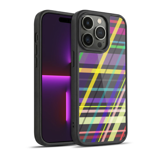 PLdesign Geometric Crossing Lines Gel Armour Case For Apple iPhone 14 Pro
