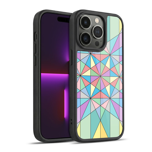 PLdesign Geometric Colourful Pastel Gel Armour Case For Apple iPhone 14 Pro