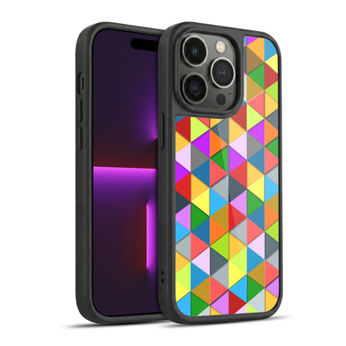 PLdesign Geometric Colourful Triangle Gel Armour Case For Apple iPhone 14 Pro