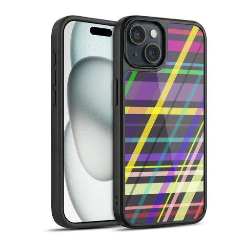 PLdesign Geometric Crossing Lines Gel Armour Case For Apple iPhone 15