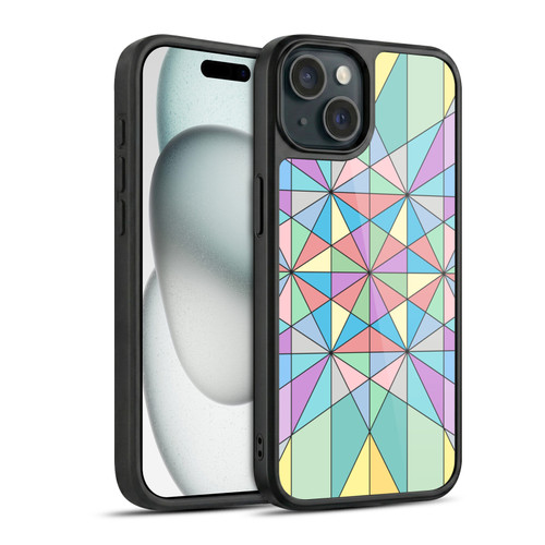 PLdesign Geometric Colourful Pastel Gel Armour Case For Apple iPhone 15