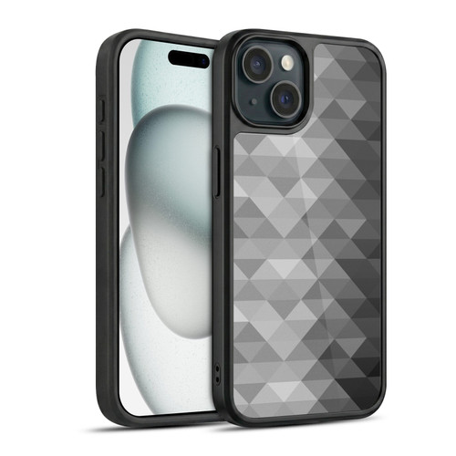 PLdesign Geometric Grayscale Triangle Gel Armour Case For Apple iPhone 15
