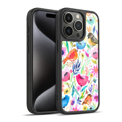 Ninola Summer Patterns Whimsical Birds Gel Armour Case For Apple iPhone 15 Pro