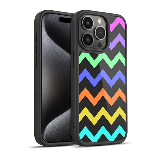 PLdesign Geometric Zigzag Gel Armour Case For Apple iPhone 15 Pro