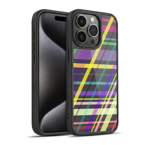 PLdesign Geometric Crossing Lines Gel Armour Case For Apple iPhone 15 Pro