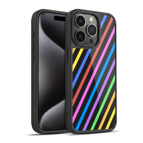 PLdesign Geometric Stripes Gel Armour Case For Apple iPhone 15 Pro