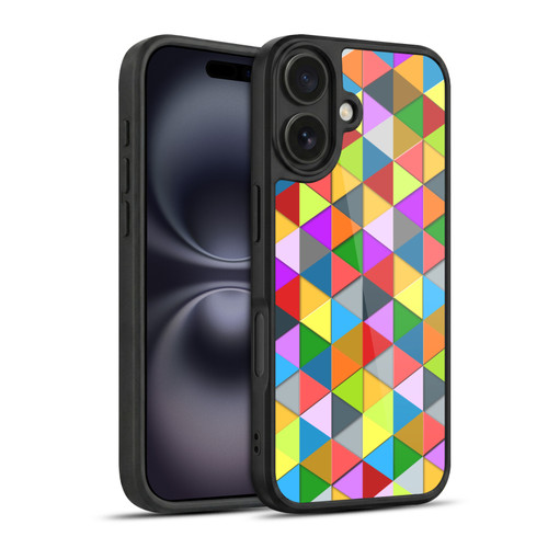 PLdesign Geometric Colourful Triangle Gel Armour Case For Apple iPhone 16