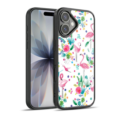 Ninola Summer Patterns Tropical Flamingo Gel Armour Case For Apple iPhone 17