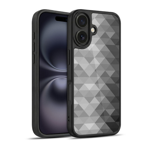 PLdesign Geometric Grayscale Triangle Gel Armour Case For Apple iPhone 16
