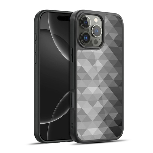 PLdesign Geometric Grayscale Triangle Gel Armour Case For Apple iPhone 16 Pro Max