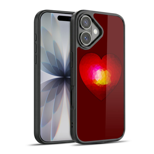 PLdesign Geometric Burning Heart Gel Armour Case For Apple iPhone 17