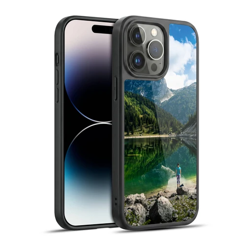 Patrik Lovrin Wanderlust Person At Mountain Lake Gel Armour Case For Apple iPhone 14 Pro Max