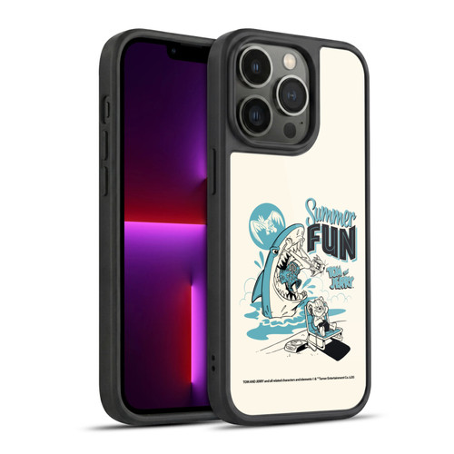 Tom and Jerry Illustration Summer Fun Gel Armour Case For Apple iPhone 13 Pro