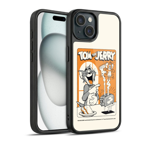 Tom and Jerry Illustration Laugh And Toasted Gel Armour Case For Apple iPhone 15