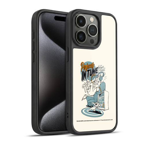 Tom and Jerry Illustration Perfectly In Tune Gel Armour Case For Apple iPhone 15 Pro