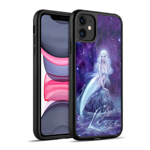 Rachel Anderson Art Galaxy Celestial Blue & Purple Mermaid Gel Armour Case For Apple iPhone 11