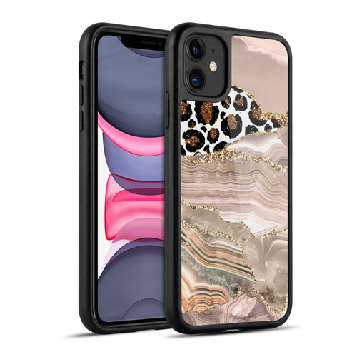 UtArt Wild Cat Marble Cheetah Waves Gel Armour Case For Apple iPhone 11