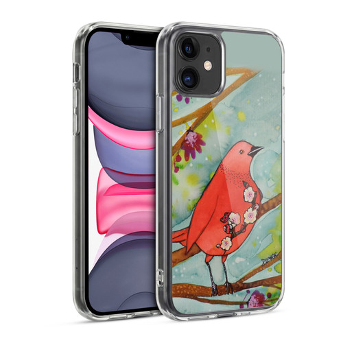 Sylvie Demers Birds 3 Flower Soft Gel Case for Apple iPhone 11