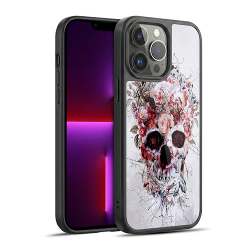Riza Peker Skulls 5 Floral 2 Gel Armour Case For Apple iPhone 13 Pro Max