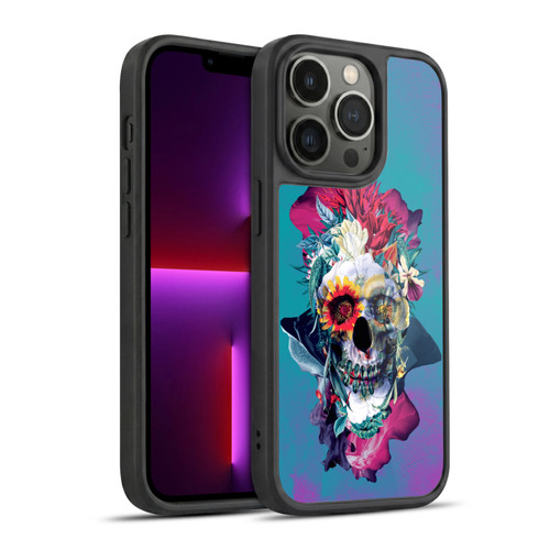 Riza Peker Skulls 5 Blue Gel Armour Case For Apple iPhone 13 Pro