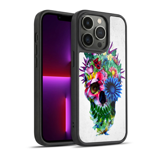 Riza Peker Skulls 5 Floral Gel Armour Case For Apple iPhone 13 Pro