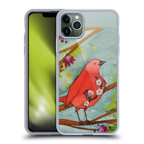Sylvie Demers Birds 3 Flower Soft Gel Case for Apple iPhone 11 Pro Max & MagSafe