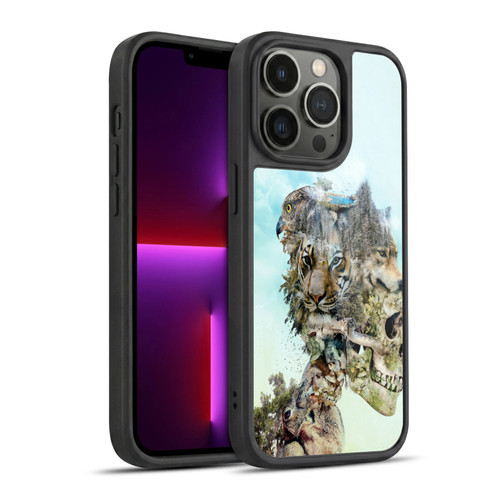 Riza Peker Skulls 5 Nature 2 Gel Armour Case For Apple iPhone 13 Pro