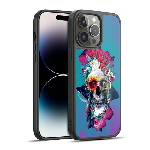 Riza Peker Skulls 5 Blue Gel Armour Case For Apple iPhone 14 Pro Max