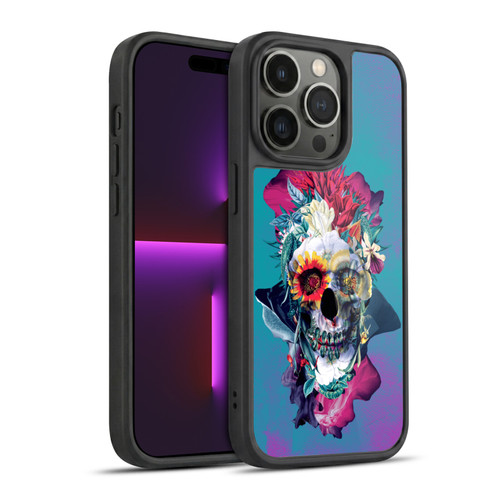 Riza Peker Skulls 5 Blue Gel Armour Case For Apple iPhone 14 Pro