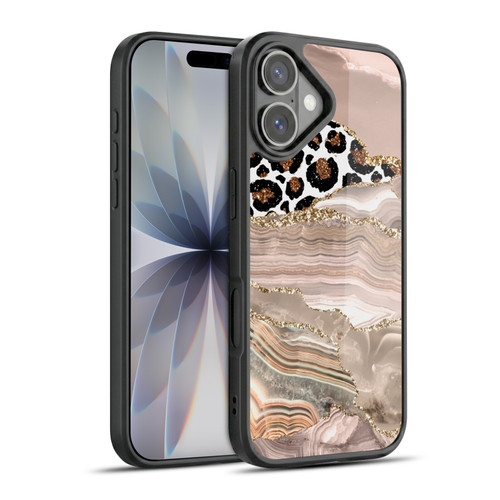 UtArt Wild Cat Marble Cheetah Waves Gel Armour Case For Apple iPhone 17