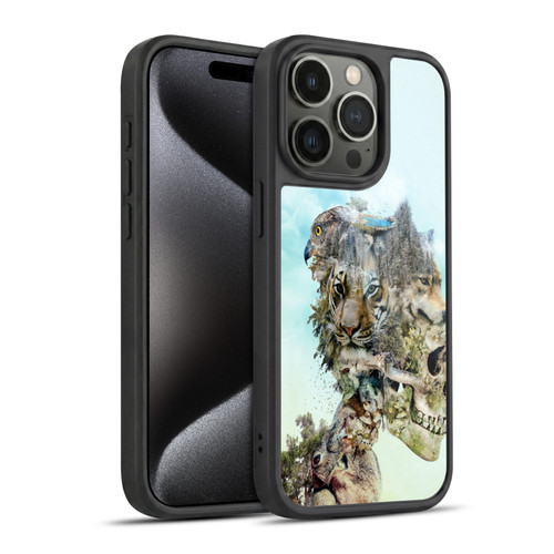 Riza Peker Skulls 5 Nature 2 Gel Armour Case For Apple iPhone 15 Pro