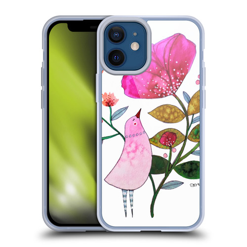 Sylvie Demers Birds 3 Crimson Soft Gel Case for Apple iPhone 12 Mini & MagSafe
