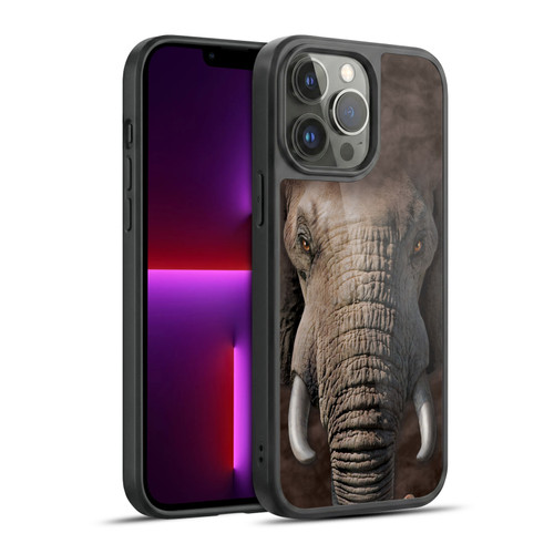 Vincent Hie Big Face Animals Elephant Gel Armour Case For Apple iPhone 13 Pro Max