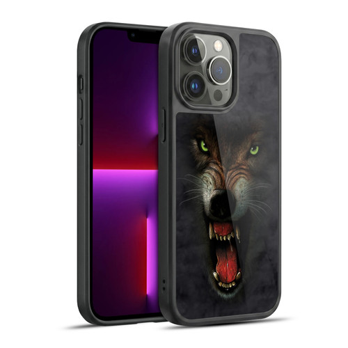 Vincent Hie Big Face Animals Wolf Gel Armour Case For Apple iPhone 13 Pro Max