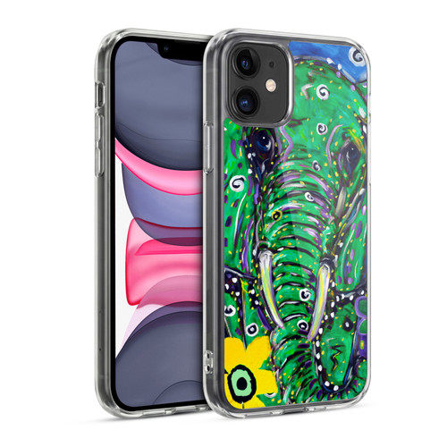 Mad Dog Art Gallery Animals Elephant Soft Gel Case for Apple iPhone 11