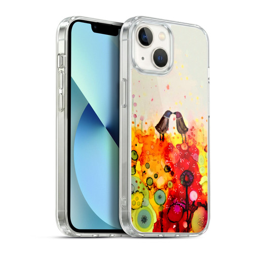 Sylvie Demers Birds 3 Couples Soft Gel Case for Apple iPhone 13