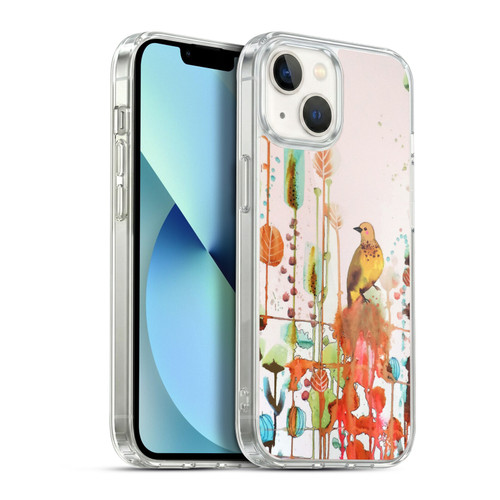 Sylvie Demers Birds 3 Gold Soft Gel Case for Apple iPhone 13