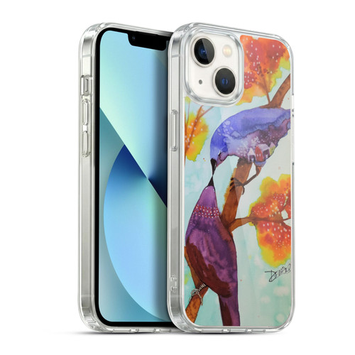 Sylvie Demers Birds 3 Kissing Soft Gel Case for Apple iPhone 13
