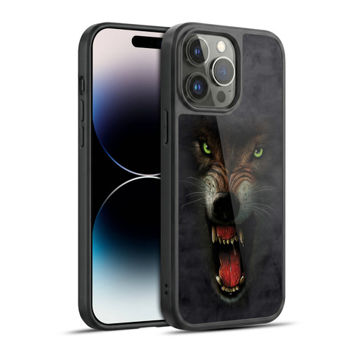 Vincent Hie Big Face Animals Wolf Gel Armour Case For Apple iPhone 14 Pro Max
