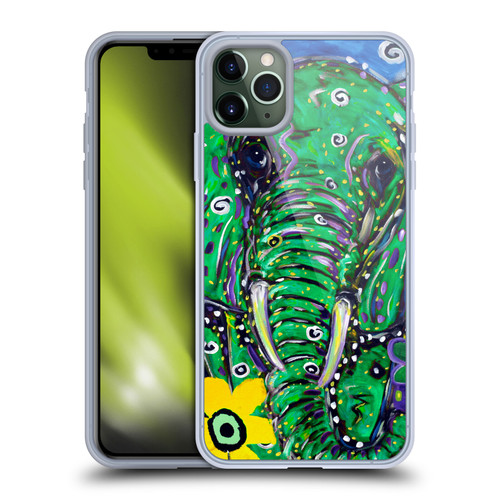 Mad Dog Art Gallery Animals Elephant Soft Gel Case for Apple iPhone 11 Pro Max & MagSafe