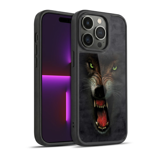 Vincent Hie Big Face Animals Wolf Gel Armour Case For Apple iPhone 14 Pro