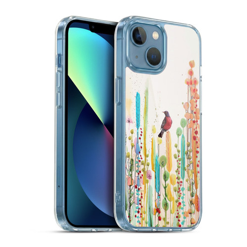 Sylvie Demers Birds 3 Scarlet Soft Gel Case for Apple iPhone 13 Mini & MagSafe
