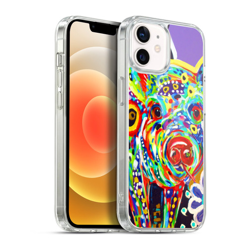 Mad Dog Art Gallery Animals Pig Soft Gel Case for Apple iPhone 12 / iPhone 12 Pro & MagSafe