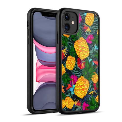 Suzan Lind Colours & Patterns Tropical Pineapple Gel Armour Case For Apple iPhone 11