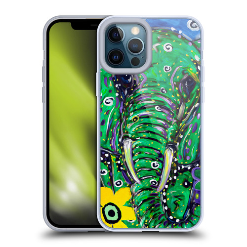 Mad Dog Art Gallery Animals Elephant Soft Gel Case for Apple iPhone 12 Pro Max & MagSafe