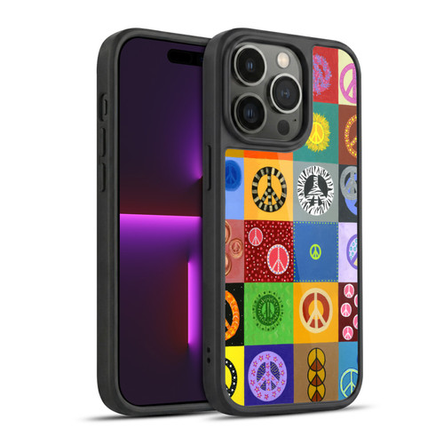 Suzan Lind Colours & Patterns Peace Quilt Gel Armour Case For Apple iPhone 14 Pro