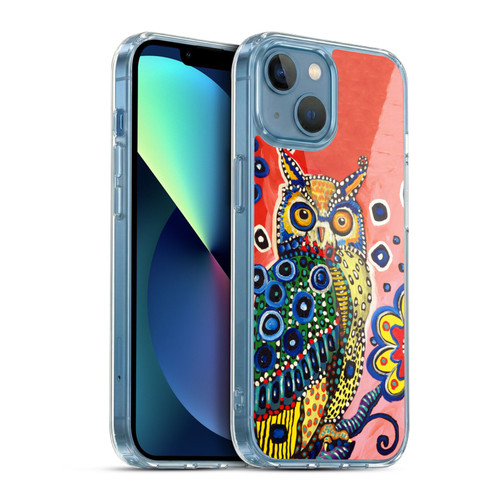 Mad Dog Art Gallery Animals Owl Soft Gel Case for Apple iPhone 13 Mini & MagSafe