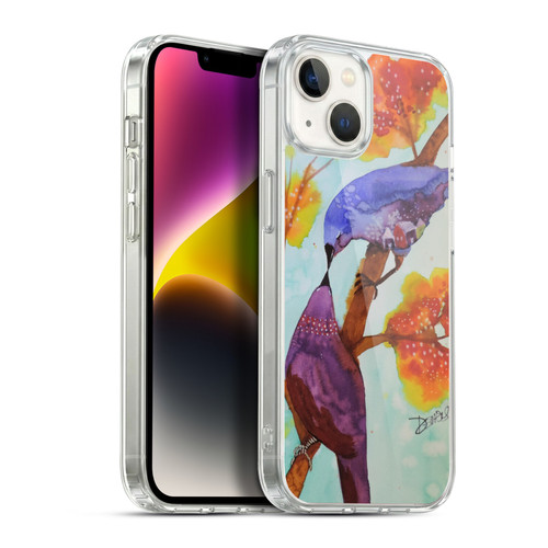 Sylvie Demers Birds 3 Kissing Soft Gel Case for Apple iPhone 14 Plus & MagSafe