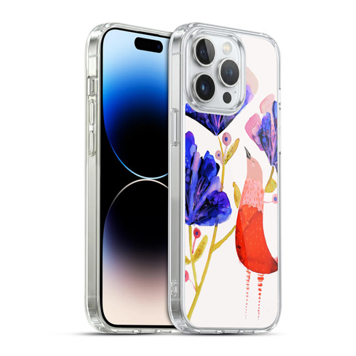 Sylvie Demers Birds 3 Red Soft Gel Case for Apple iPhone 14 Pro Max & MagSafe