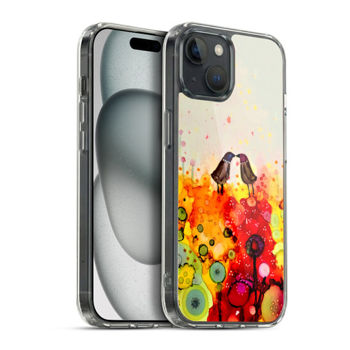 Sylvie Demers Birds 3 Couples Soft Gel Case for Apple iPhone 15 Plus & MagSafe